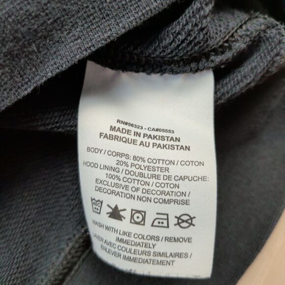 Nike Sportswear French Terry Pullover Hoodie Mens Medium Black DD4666-010 - Picture 4 of 12